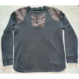 Artful Dodger Y2k Longsleeve Henley 1/4 Button-up Size 3X